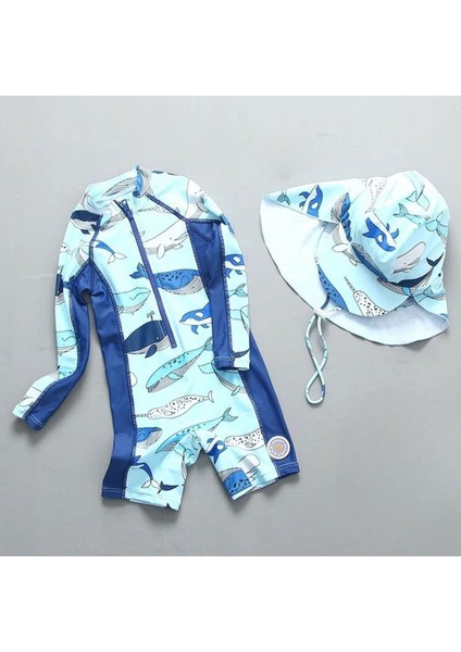 UPF50+ Deniz Canlilari Erkek Çocuk Mayo Sapkali fiyatları