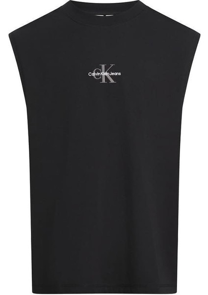 Erkek Ck Sleeveless Kolsuz T-Shirt - Siyah fiyatları