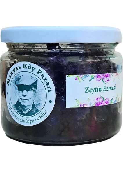 Doğal Katkısız Zeytin Ezmesi 330cc'lık kavanoz