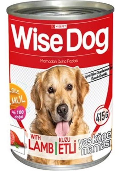 Etli Yetişkin Köpek Konserve Maması 400 gr x 12 adet