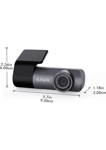 1296P Mini Araç Içi Kamera, Gece Görüşü, Wifi Dashcam, 360° Dönebilen Gövde