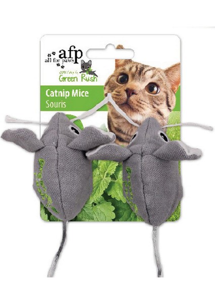 Green Rush - Peluş Catnip Fare Oyuncak