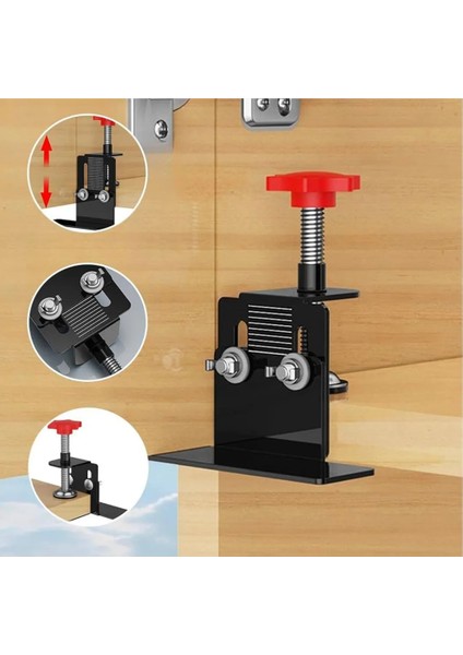 Marangoz Mobilya Dolap Kapağı Montaj Kılavuzu Çekmece Montaj Aparatı Metal Kılavuz 1 Adet modelleri