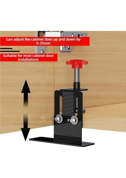Marangoz Mobilya Dolap Kapağı Montaj Kılavuzu Çekmece Montaj Aparatı Metal Kılavuz 1 Adet fırsatları