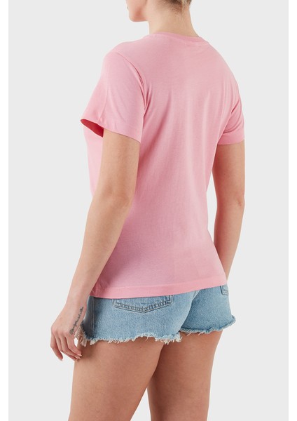 Narciso Taşlı Logo Pamuklu Regular Fit T Shirt V5GI10K9RM1 Bayan T Shirt V5GI10 K9RM1 Pspk fiyatları