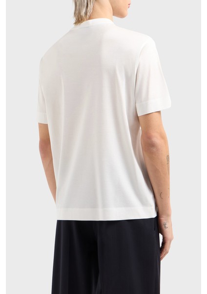 Çiçek Baskılı Pamuklu Regular Fit Bisiklet Yaka T Shirt Erkek T Shirt EM001024 AF10017 U0003 fiyatları