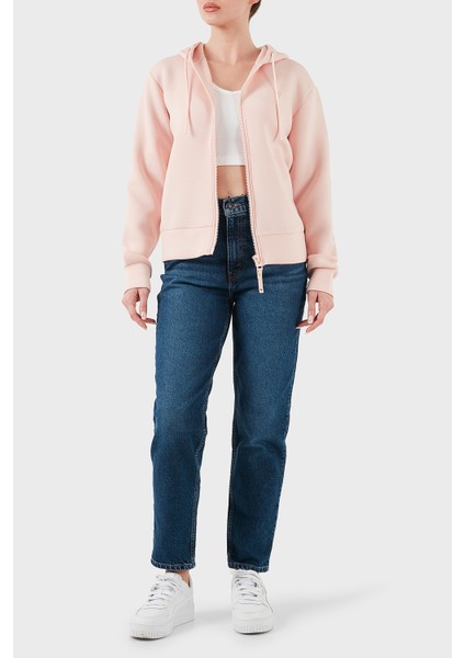 Allie Regular Fit Kapüşonlu Arkası Üçgen Logolu Sweat V3RQ11K7UW2 Bayan Sweat V3RQ11 K7UW2 G6O1