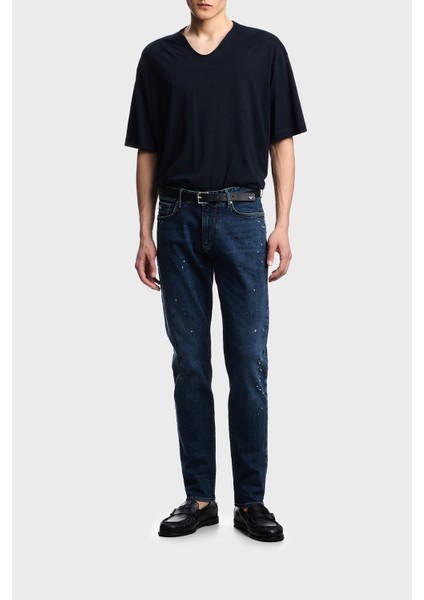 Streç Pamuklu Slim Fit Düşük Bel Dar Paça Jeans Erkek Kot Pantolon EM000121 AF13252 FB041 fiyatları