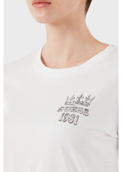 Ss Naturescape Baskılı Pamuk Regular Fit Bisiklet Yaka T Shirt W5GI53K9RM1 Bayan T Shirt W5GI53 K9RM1 G011 indirimleri