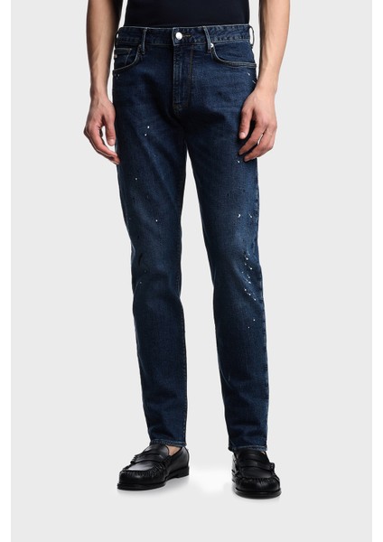 Streç Pamuklu Slim Fit Düşük Bel Dar Paça Jeans Erkek Kot Pantolon EM000121 AF13252 FB041