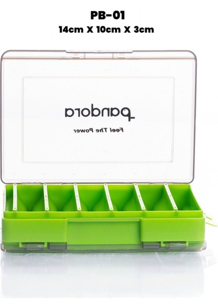 Balıkçı Kutusu Pb 01 14CM x 10 cm x 3 cm Sarı Renk