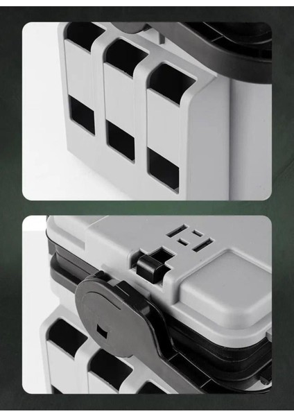 Çift Katlı Ekstra Dayanıklı Profesyonel Balıkçı Kutu Çanta 12L- Gri indirimleri