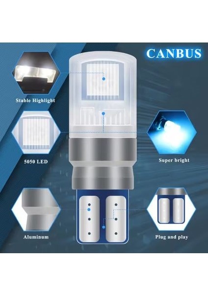 Araç Çakar Lamba Rgb LED Ampul Kumandalı Çakarlı Park Ampulü