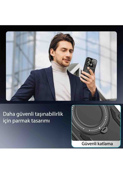 Redmi Note 13 Pro Plus Uyumlu Fuchsia Standlı Koruyucu Kapak