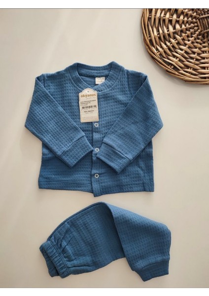 Bebek Pijama Takımı Indigo Pike Desen Doğum Tebrik Günü Hediye Kutusu fiyatları