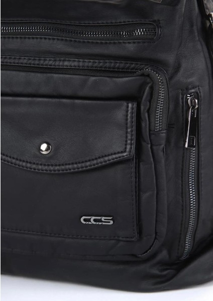 Ccs 16749 Yıkama Deri Omuz Askılı Sırt Çantası indirimleri