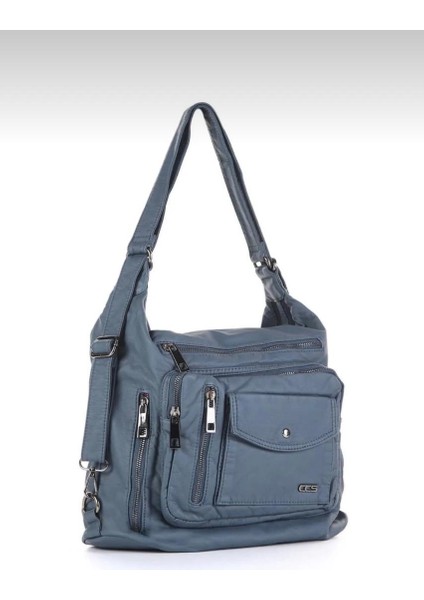 Ccs 16749 Yıkama Deri Omuz Askılı Sırt Çantası