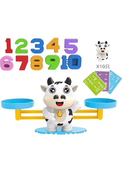 Montessori Matematik Oyuncak Maymun Denge Bebek Montessori Eğitici Oyunlar Sayı Oyuncak Eğitici Öğrenme Oyuncakları Öğretim Materyali Renk:beyaz Sığır (Yurt Dışından)