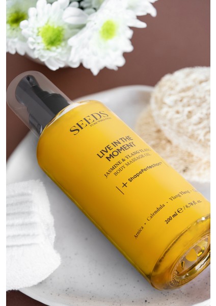 Doğal Vücut Masaj Yağı Nemlendirici Ylang Ylang ve Jasmine 150 ml fırsatları