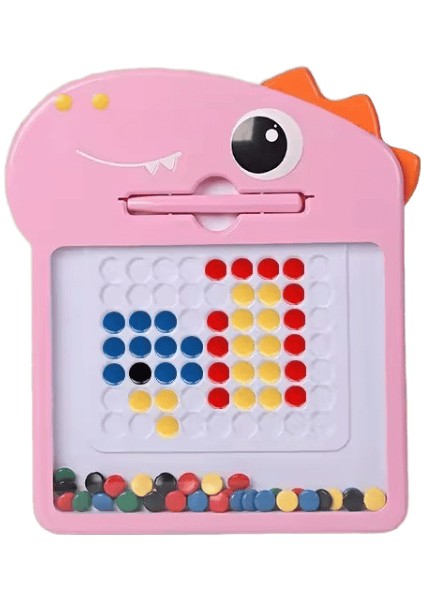 1pc Karikatür Manyetik Yazı Tahtası Manyetik Kalem Çizim Tahtası Çocuk Manyetik Kalem Bebek Çizim Tahtası Kız Eğitici Oyuncak Renk: M-Pembe Dinozor (Yurt Dışından)