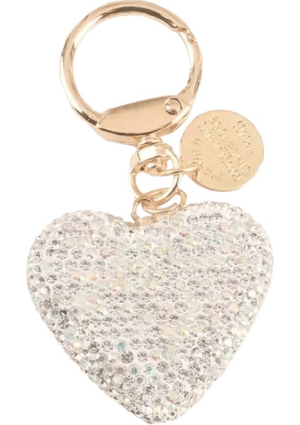 Bling Rhinestone Kalp Şekli Anahtarlıklar, Kristal Çanta Süsleri, Kadınlar Için Araba Anahtarlığı, Kızlar Hatıra, Doğum Günü, Sevgililer Günü Hediyesi (Yurt Dışından)