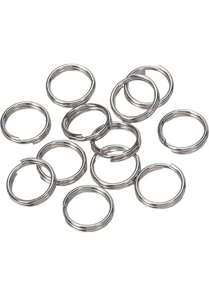 50 Adet/grup 6/8/10/12MM Metal Anahtarlık Boş Daire Dıy Anahtarlık Takı Yapımı Aksesuarları Için Bölünmüş Halka Bağlayıcı Renk: Çelik / Boyut: 12MM (Yurt Dışından)