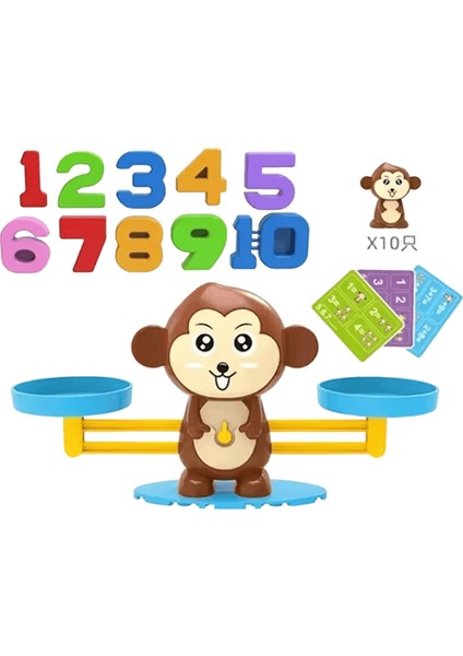 Montessori Matematik Oyuncak Maymun Denge Bebek Montessori Eğitici Oyunlar Sayı Oyuncak Eğitici Öğrenme Oyuncakları Öğretim Malzemesirenk:kahverengi Maymun (Yurt Dışından)