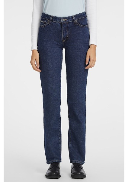 Kadın Normal Bel Straight Jean - Lacivert fiyatları