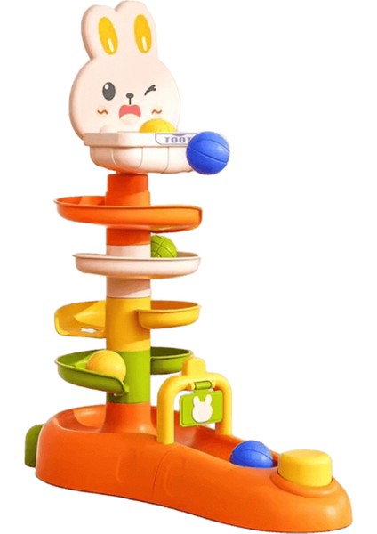 1-3 Montessori Istifleme Kulesi Oyuncak Bebek Gelişim Oyunları Renk: 5 Katmanlı Çekim (Yurt Dışından)