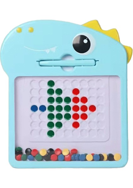 1pc Karikatür Manyetik Yazı Tahtası Manyetik Kalem Çizim Tahtası Çocuk Manyetik Kalem Bebek Çizim Tahtası Kız Eğitici Oyuncak Renk: M-Mavi Dinozor (Yurt Dışından)