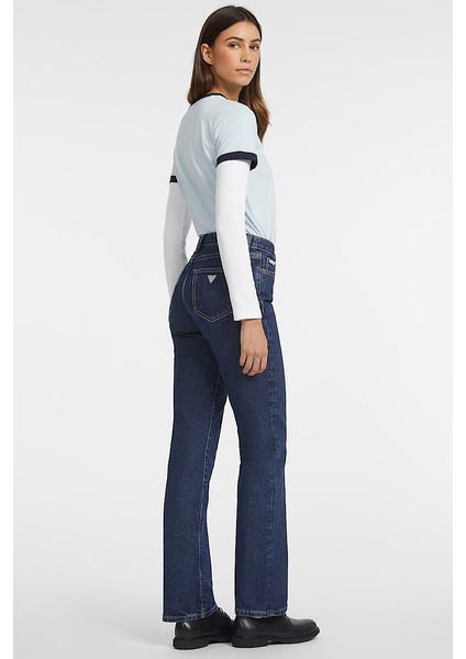 Kadın Normal Bel Straight Jean - Lacivert fırsatları