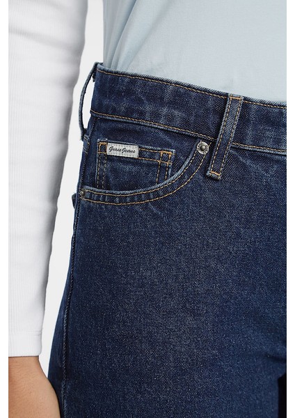 Kadın Normal Bel Straight Jean - Lacivert indirimleri