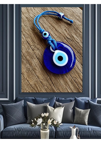 Nazar Boncuğu ve Koruma Simgesi Dekoratif Kanvas - Mdf Ahşap Tablo modelleri