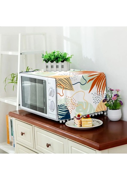 Luxury Geometrik Desenli Mikrodalga Fırın Örtüsü 30X80 1 Adet