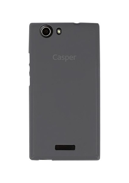 Casper Vıa V6 Kılıf Soft Silikon Şeffaf-Siyah Arka Kapak