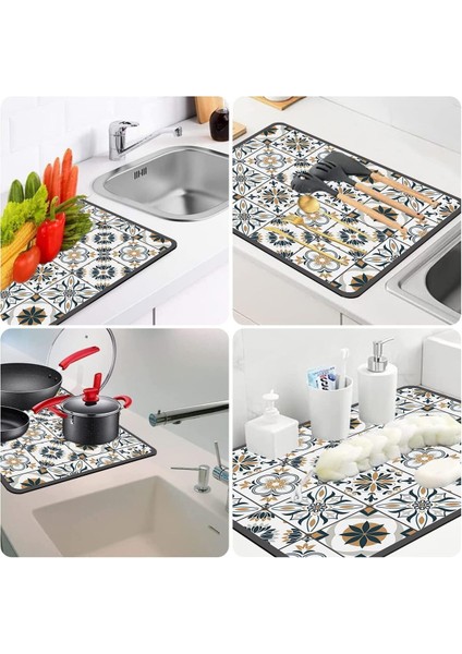 Luxury Desenli Bulaşık Kurutma Matı Servis Altlığı 1 Adet fırsatları