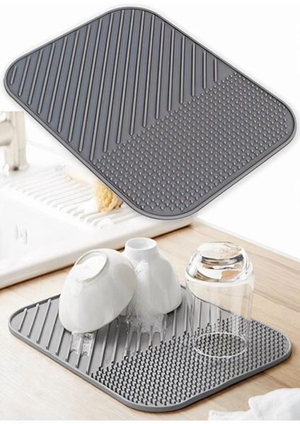 Luxury Silikon Mutfak Bulaşıklık Matı Bulaşık Kurutma Matı 1 Adet