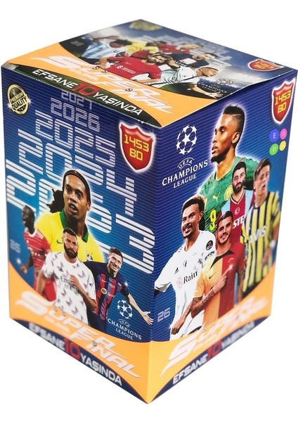 Luxury Süper Final Oyun Kartı 10. Yıl Güncel Transferler Futbol Oyun Kartları 100 Paket 200 Adet 2023-2017 1 Adet