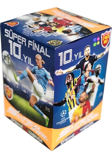 Luxury Süper Final Oyun Kartı 10. Yıl Güncel Transferler Futbol Oyun Kartları 100 Paket 200 Adet 2023-2017 1 Adet