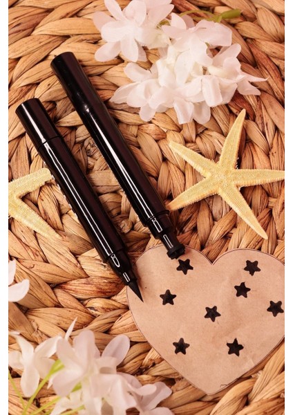 Luxury Yıldız Desenli Kalın Uçlu Çift Taraflı Kalem Eyeliner 1 Adet