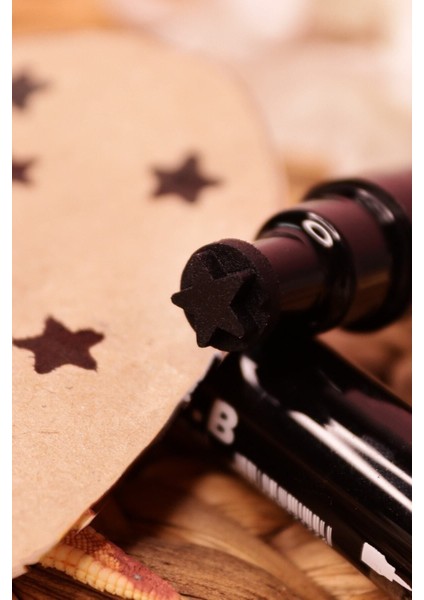 Luxury Yıldız Desenli Kalın Uçlu Çift Taraflı Kalem Eyeliner 1 Adet