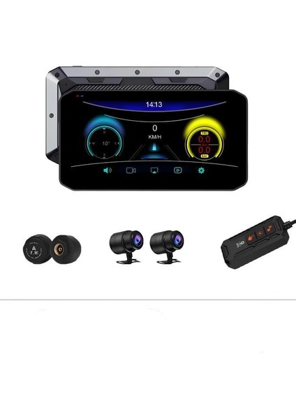 M8E Siyah Ultra Hd Wifi Aksiyon Kamerası Motosiklet Gözetleme Kamerası