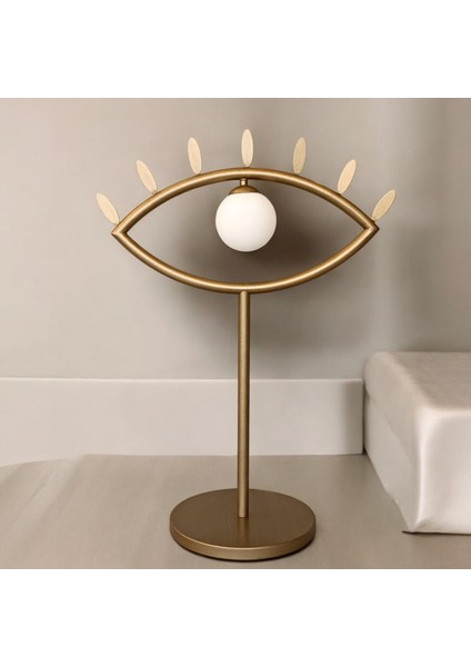 Eyeza Eskitme Gold Masa Lambası