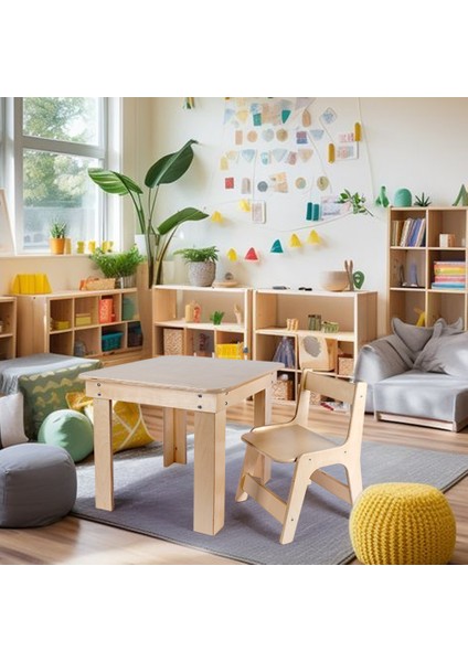 Montessori Anaokulu Masa ve Sandalye Takımı