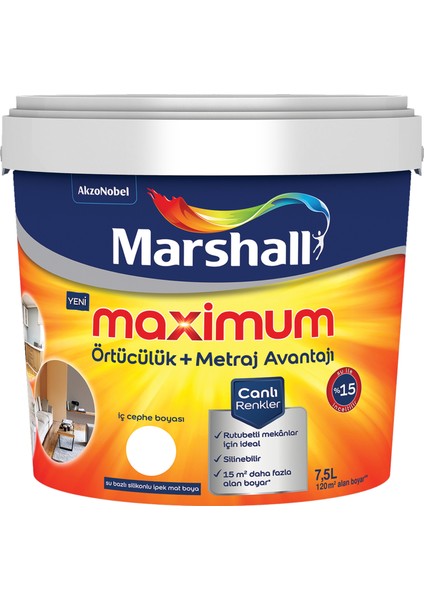 Maximum Silikonlu İpek Mat Sedef Işıltısı 7,5 Lt. (10 kg)