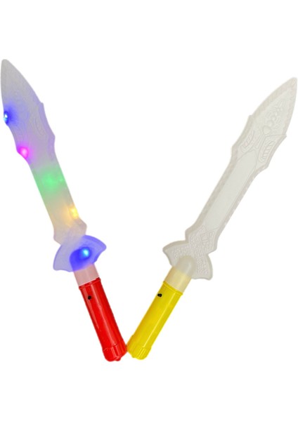 Renkli Işıklı Desenli Kılıç 38 cm 1 Adet