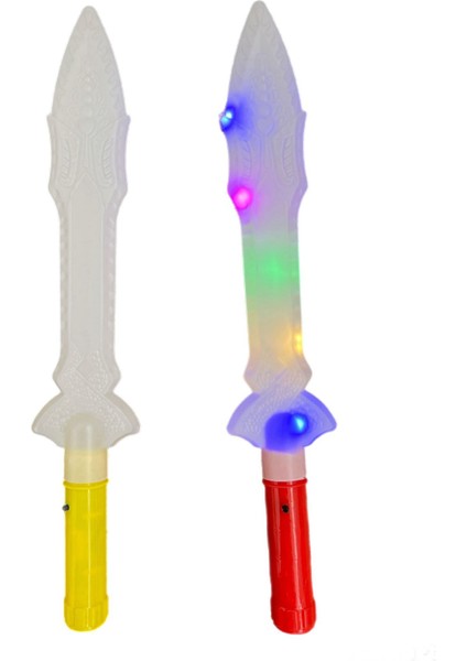 Renkli Işıklı Desenli Kılıç 38 cm 1 Adet fiyatları