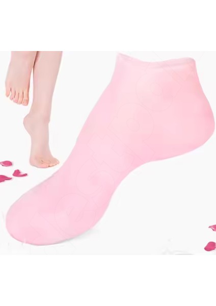 Nemlendiren Jel Çorap - Silikon Çorap - Çatlak Önleyici - Topuk Ölü Deri Atıcı - Krem Çorabı fırsatları