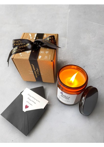 Amber Kokulu Meditasyon Mumu | Kök Çakra Dengeleyici | Yoga ve Nefes Seansları İçin | Doğal Soya Kavanoz Mum 170 gr - 6fl Oz