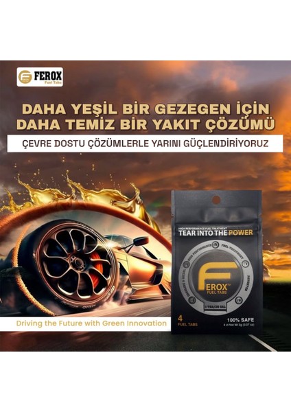 Fuel Tabs Yakıt Katkısı Tasarruf Tableti / Benzin & Dizel / 1 Adet Tablet = 75 Litre / 4 Adet Tablet